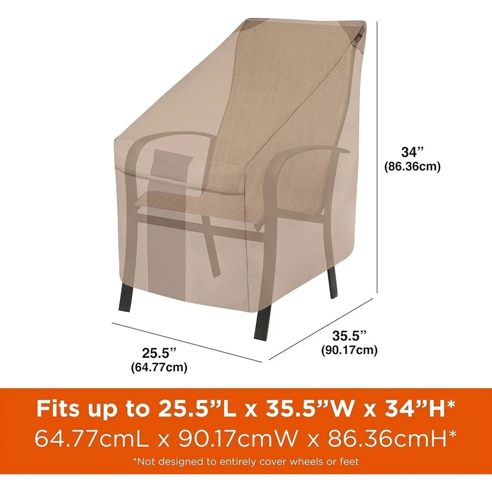 Modern Leisure Monterey High Back Patio Chair Cover 25.5